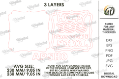 100th Days of School Sign Laser Cut. School SVG Product Image 2