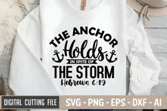 The Anchor Holds In Spite Of The Storm SVG File Product Image 1