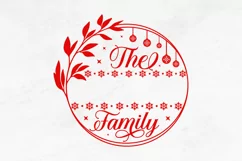 The anderson family SVG, Christmas Round SVG Design Product Image 2