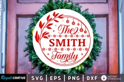 The anderson family SVG, Christmas Round SVG Design Product Image 1