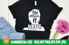 The Answer is Nope SVG cut file, Adult humor, Funny shirt Product Image 3