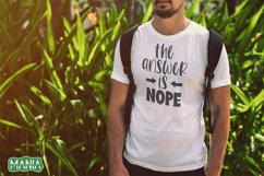 The Answer Is Nope Svg Cut File, Funny Quote Svg Product Image 2