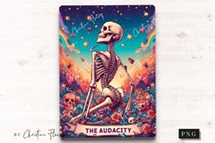 The Audacity Tarot Card PNG | Funny Tarot Card Product Image 1