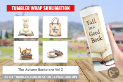 Tumbler Cozy Autumn Bookstore Product Image 1