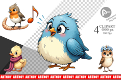 The Awkward Aviary Clipart Product Image 1