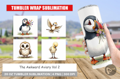 The Awkward Aviary Tumbler Product Image 1