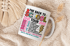 The Back to School Tour PNG, Bruh We Back Teacher Shirt Product Image 5