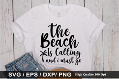 The beach is calling and i must go SVG - Beach Design Product Image 1
