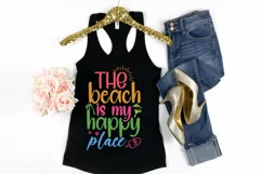 The beach is my happy place SVG , Summer Party SVG Product Image 3