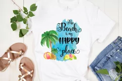 The Beach is My Happy Place Sublimation I Summer Sublimation