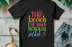 The beach is my happy place SVG , Summer Party SVG Product Image 2