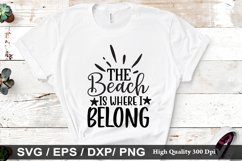 The Beach is where i Belong SVG - Beach Design Product Image 1