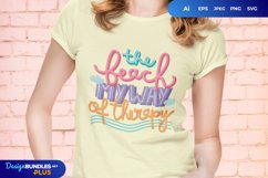The Beach My Way of Therapy SVG Product Image 1