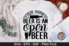 The best beer is an open beer - Beer SVG Design Product Image 1