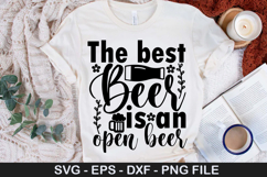 Beer SVG Design - Stop thinking start drinking Product Image 3