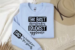 Dad My Biggest Fan Sleeve SVG, Father's Day SVG Design Product Image 2