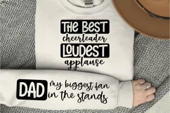Dad My Biggest Fan Sleeve SVG, Father's Day SVG Design Product Image 1