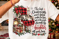 The Best Christmas Gifts Cozy Sleeping Cat Holiday Design Product Image 3