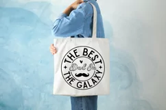 The Best Dad In The Galaxy SVG, Father's Day SVG Design Product Image 2