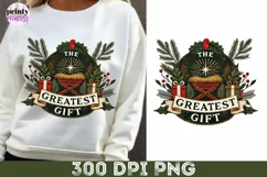 The Greatest Gift PNG, Manger Scene Download Product Image 8
