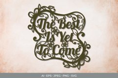 The Best is Yet to Come Papercut Product Image 1