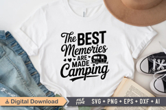 The Best Memories Are Made Camping SVG File | Camping SVG Product Image 2