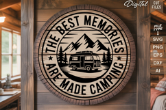 The Best Memories Are Made Camping SVG File | Camping Sign Product Image 2