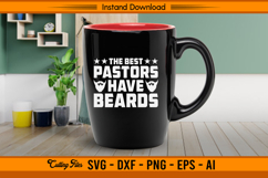 The Best Pastors Have Beards SVG Funny Faith Design Product Image 3