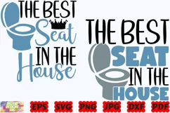 The Best Seat In The House SVG | Bathroom SVG | Restroom SVG Product Image 2
