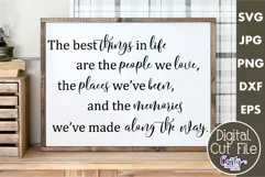The Best Things In Life Are People Farmhouse Home Sign Svg Product Image 1