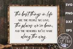Farmhouse Friends Sign Svg, The Best Things In Life Product Image 1