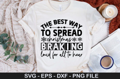 The best way to spread christmas - Christmas Dog SVG Design Product Image 1