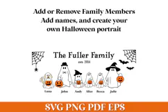 Halloween Ghost Family Sign SVG File, The Boo Crew Quote Product Image 2
