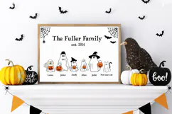 Halloween Ghost Family Sign SVG File, The Boo Crew Quote Product Image 3