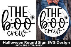 Halloween Round Sign SVG Bundle - Halloween Door Sign Product Image 5