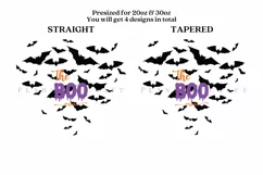 the boo crew halloween skinny tumbler sublimation wrap with high resolution 300 DPI and transparant background perfect for 20oz and 30oz skinny tumbler