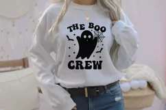 Halloween SVG The Boo Crew Funny Groovy Retro Cricut Quote Product Image 2