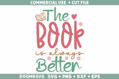 Reading SVG, Book Lover SVG, Book SVG, Book PNG, Retro SVG Product Image 1