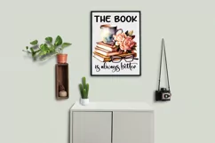 The Book is Always Better | Watercolour Books & Flowers Product Image 2