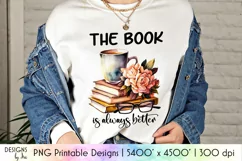 The Book is Always Better | Watercolour Books & Flowers Product Image 1