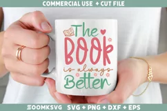 Reading SVG, Book Lover SVG, Book SVG, Book PNG, Retro SVG Product Image 2