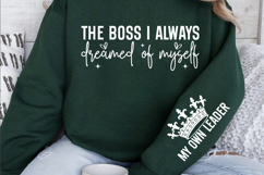 The boss I always dreamed of myself Sleeve SVG Product Image 2