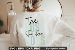 Daddy And Me SVG Design - The Boss The Real Boss Product Image 6