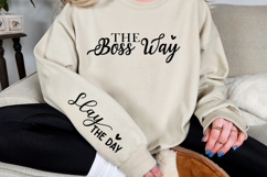 The boss way Sleeve SVG Product Image 3