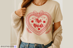 Bachelorette Party Bride Babes Heart PNG Design Product Image 3