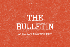 The Bulletin Typewriter Font Product Image 1
