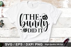 The bunny did it SVG - Easter Dog Design Product Image 1