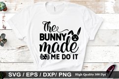 The bunny made me do it SVG - Easter Dog Design Product Image 1