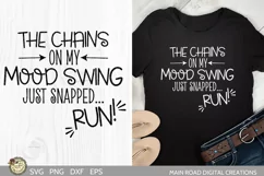funny svg quote being used on a black shirt
