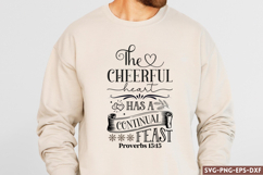 The cheerful heart has a continual SVG, Christian SVG Product Image 1
